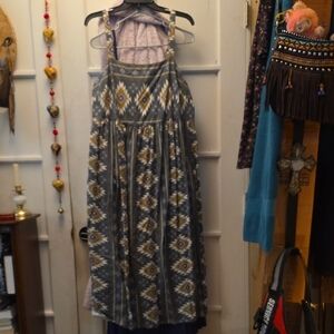 Sonoma XL Women's Maxi Dress With Straps. Southwestern Design